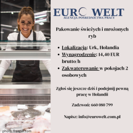 Holandia/ Pakowanie ryb/ także dla par