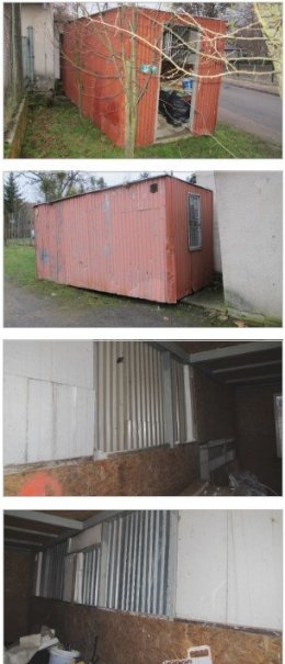 Kontener magazynowy czerw. 220 x 500 x h=240 cm – 1 szt.