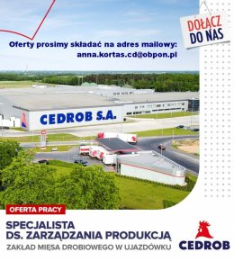 Specjalista ds. Zarządzania Produkcją Ujazdówek