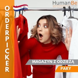 ORDERPICKER - MAGAZYN Z ODZIEŻĄ - PARY - HOLANDIA