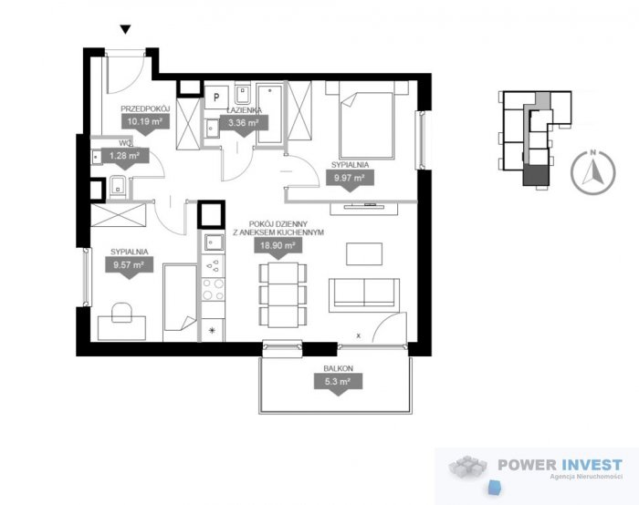 Zielona część osiedla