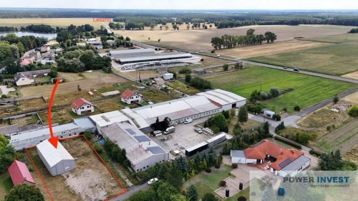 Hala magazynowa 249 mkw, działka 1609 mkw