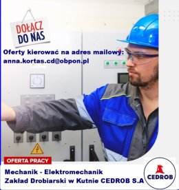 Mechanik - Elektromechanik Zakład Drobiarski Kutno
