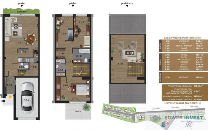 Dom w zabudowie szeregowej – 5 pokoi.
