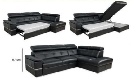 Narożnik DANTE! Skóra naturalna 100%, Dostępny od ręki!