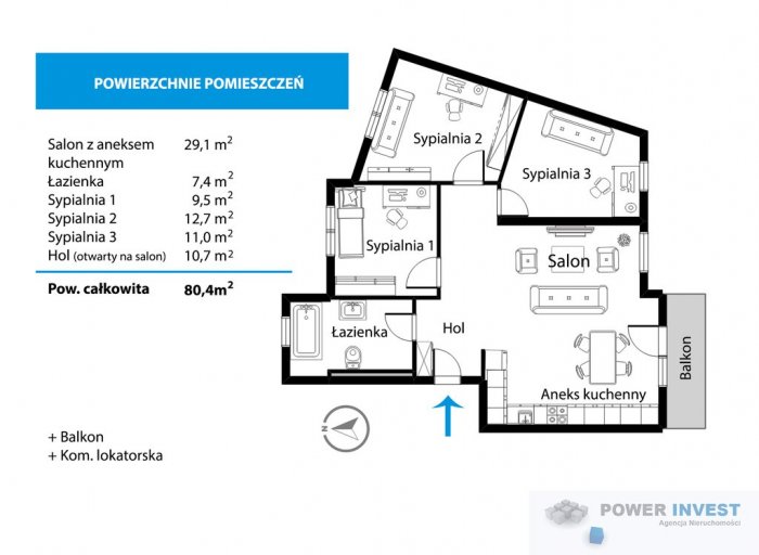 Centrum Niepołomic -  ciche osiedle
