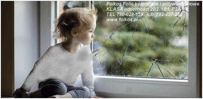 Folia bezpieczna bezbarwna klasy 2B2- folie do szk&oacute;ł, przedszkoli, gastronomii, szpitali OKlejanie