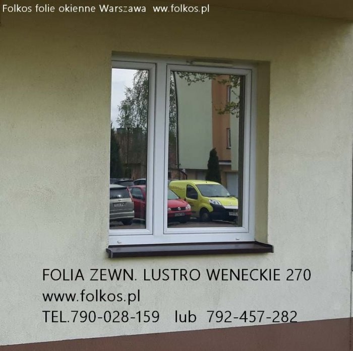 Folia lustro weneckie na okna - Widzisz nie będąc widzianym -Folkos folie Warszawa