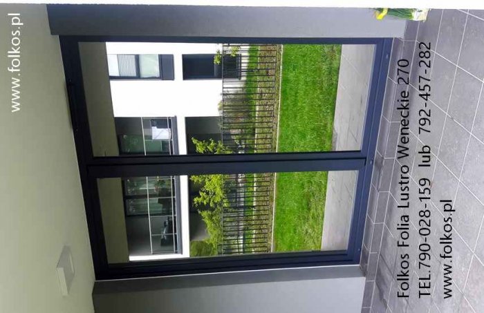 Folia lustro weneckie na okna - Widzisz nie będąc widzianym -Folkos folie Warszawa