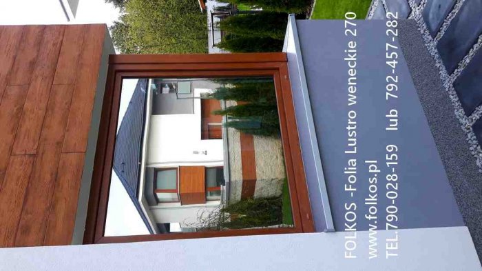 Folia lustro weneckie na okna - Widzisz nie będąc widzianym -Folkos folie Warszawa