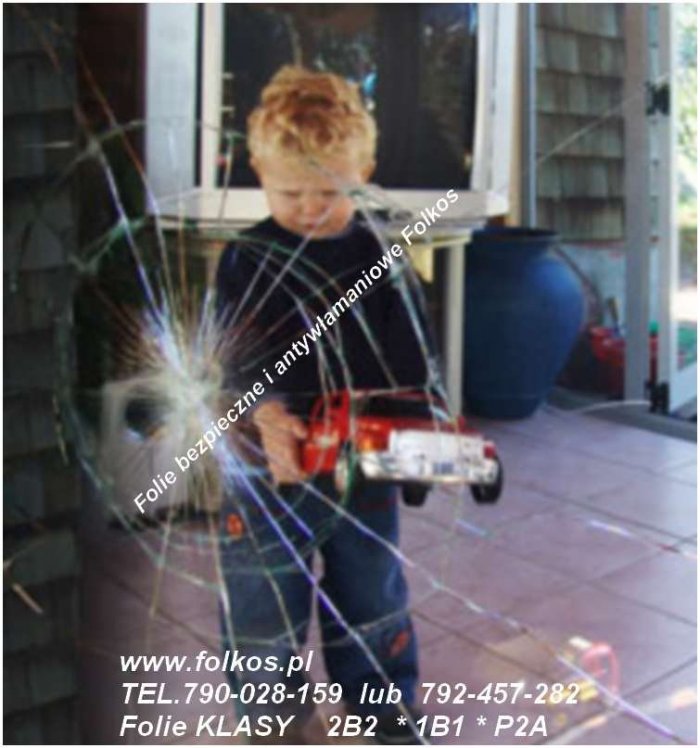 Folie bezpieczne i antywłamaniowe -folie 2B2, 1B1, P2A Wawa - Certyfikat Oklejanie BHP, BRC, HACCP