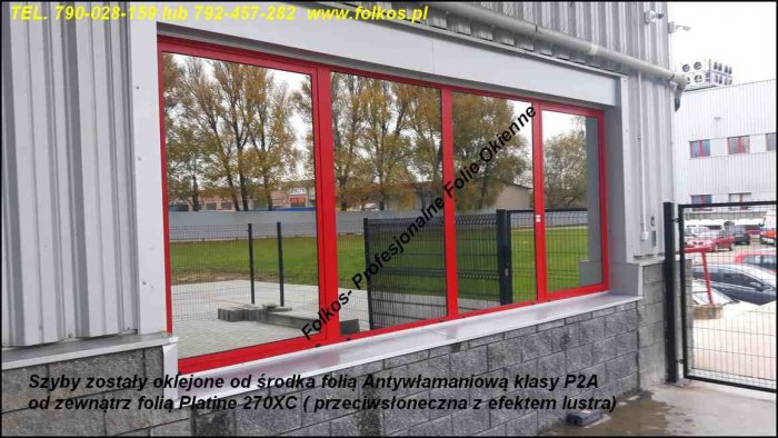 Folie bezpieczne i antywłamaniowe -folie 2B2, 1B1, P2A Wawa - Certyfikat Oklejanie BHP, BRC, HACCP