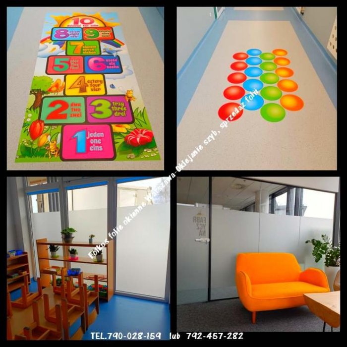 Folie okienne Modlińska, Jagiellońska, Płochocińska, Światowida, Odkryta...OKlejanie szyb