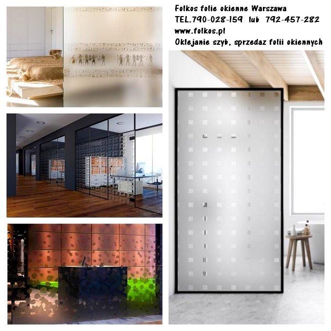 Folkos folie okienne Warszawa - folie z usługą oklejania szyb