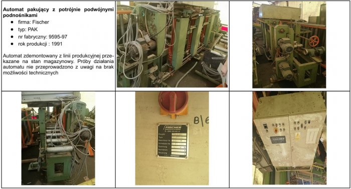 Linia do sztaplowania &ndash; pakowania firmy: FISCHER