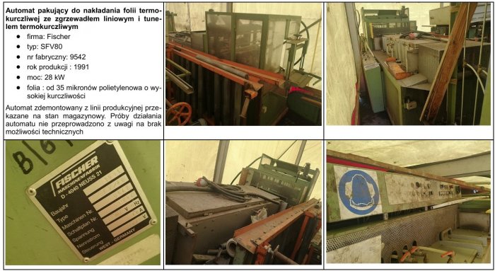 Linia do sztaplowania &ndash; pakowania firmy: FISCHER