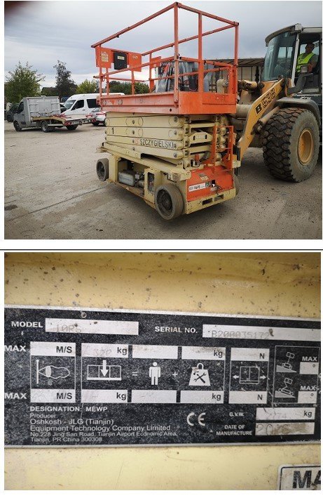 Podest ruchomy- samojezdny nożycowy OSHKOSH