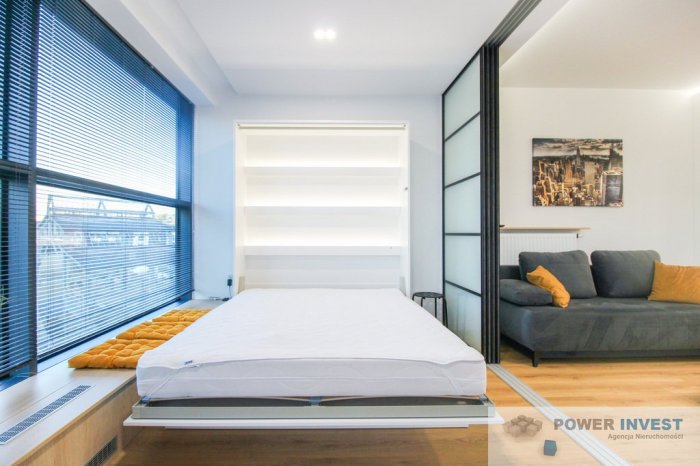 Wiślane Tarasy &ndash; studio z oddzieloną sypialnią