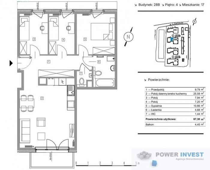 Mieszkanie 4 pokojowe z balkonem. Reduta