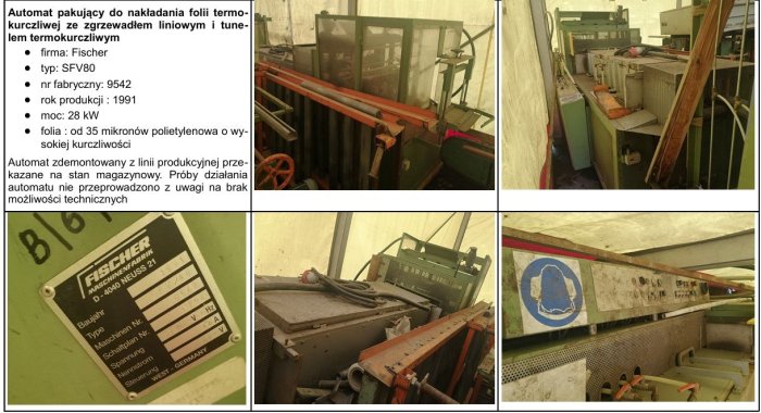 Linia do sztaplowania - pakowania firmy: FISCHER