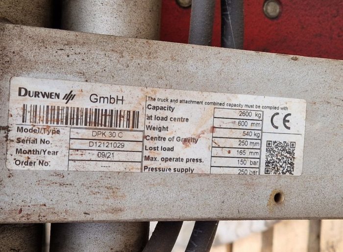 Paletyzer na dwie palety Durwen DPK30C podw&oacute;jny paletyzer